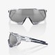 100% Speedtrap - Matte Translucent Crystal Grey - HiPER Silver Mirror 2018